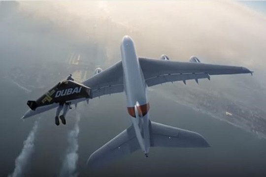 Էքստրեմալները թռել են Airbus A380 ինքնաթիռի մոտով