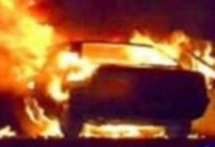 Երևանի Մարգարյան փողոցում ավտոմեքենան ամբողջությամբ այրվել է