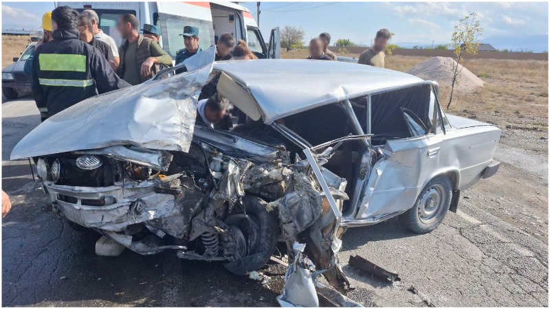 Էջմիածին-Ոսկեհատ ճանապարհին բախվել են «KamAZ»-ն ու «VAZ». կա տուժած