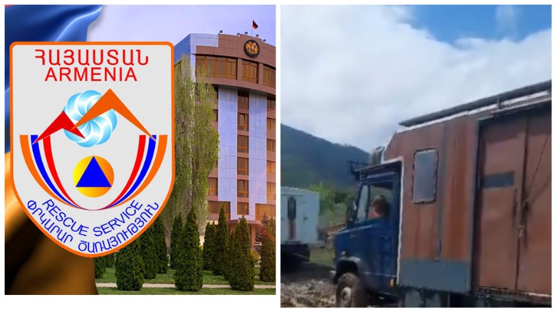 «Դարայուրդ» տանող ճանապարհին մեքենան արգելափակվել է գետի մեջ (տեսանյութ)
