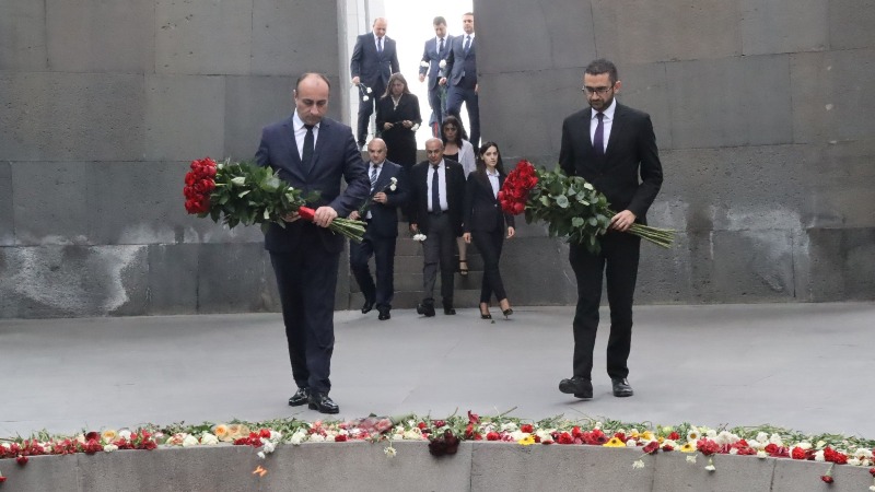 Վրաստանի ներքին գործերի նախարարն այցելել է Հայոց ցեղասպանության հուշահամալիր