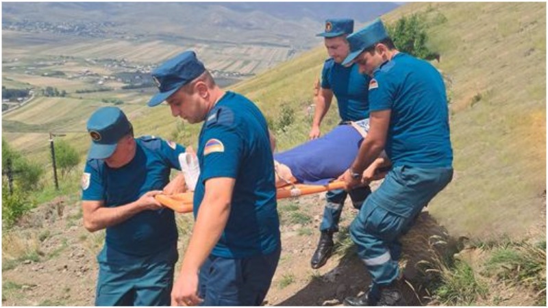 «Սուրբ Հովհաննես» մատուռի մոտակայքում քաղաքացին ընկել և վնասել է ոտքը