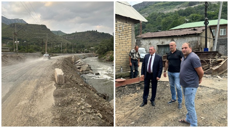 Լոռու մարզպետն ու Ալավերդու համայնքապետը հետևել են աղետից տուժած շրջանների վերականգնման աշխատանքներին