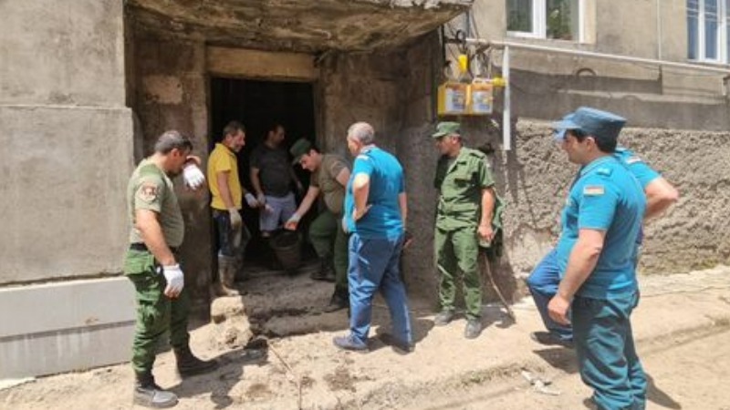 Աղետի հետևանքների վերացման աշխատանքները շարունակվում են (լուսանկարներ)
