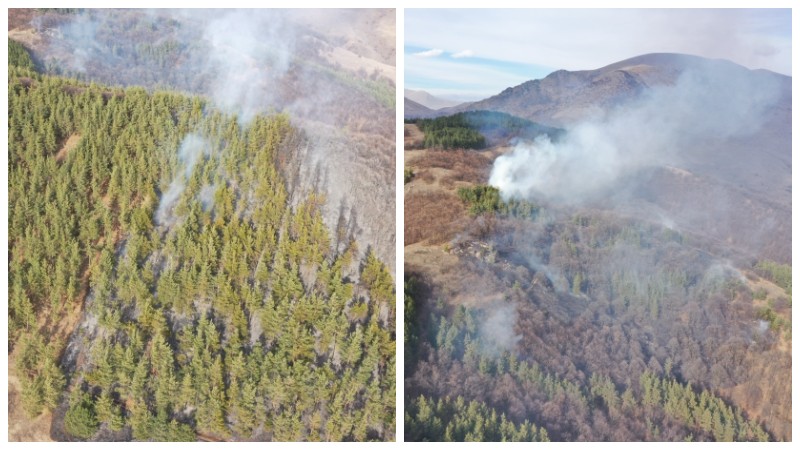 Հրդեհ՝ Ստեփանավան-Կողես ավտոճանապարհին հարակից դաշտավայրում