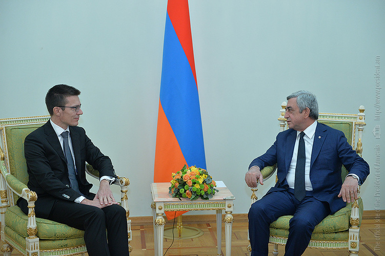 ՀՀ Նախագահին հավատարմագրերն է հանձնել Դանիայի նորանշանակ դեսպանը (լուսանկարներ)