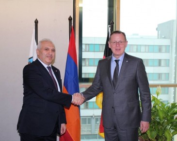 Դեսպան Սմբատյանը հանդիպել է Գերմանիայի Թյուրինգիա երկրամասի վարչապետի հետ