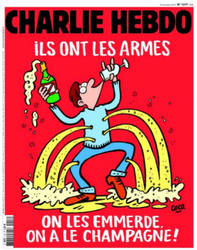 Charlie Hebdo-ն նոր ծաղրանկար է հրապարակել Փարիզում ահաբեկչությունների հետ կապված