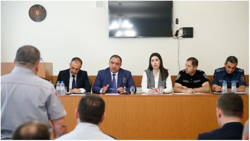 Քննարկվել են տարբեր հանցատեսակների դեմ պայքարի ուղղությամբ իրականացվող միջոցառումների վերաբերյալ հարցեր (տեսանյութ, լուսանկարներ)