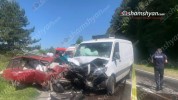 Վանաձոր-Դիլիջան ճանապարհին բախվել են «Mercedes Sprinter»-ն ու «ՎԱԶ 2104»-ը