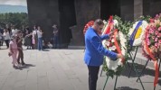 Գագիկ Ծառուկյանի Անունից Ծաղկեպսակ՝ Բաշ Ապարանում՝ Հայաստանի Առաջին Հանրապետության Հիմնադր...
